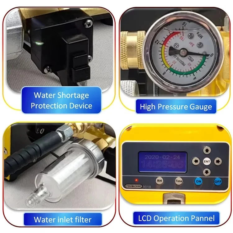 New Metal Cooled Spray Humidity High Pressure Fog with Pump Greenhouse Mist Automatic Irrigation Outdoor Misting Cooling System