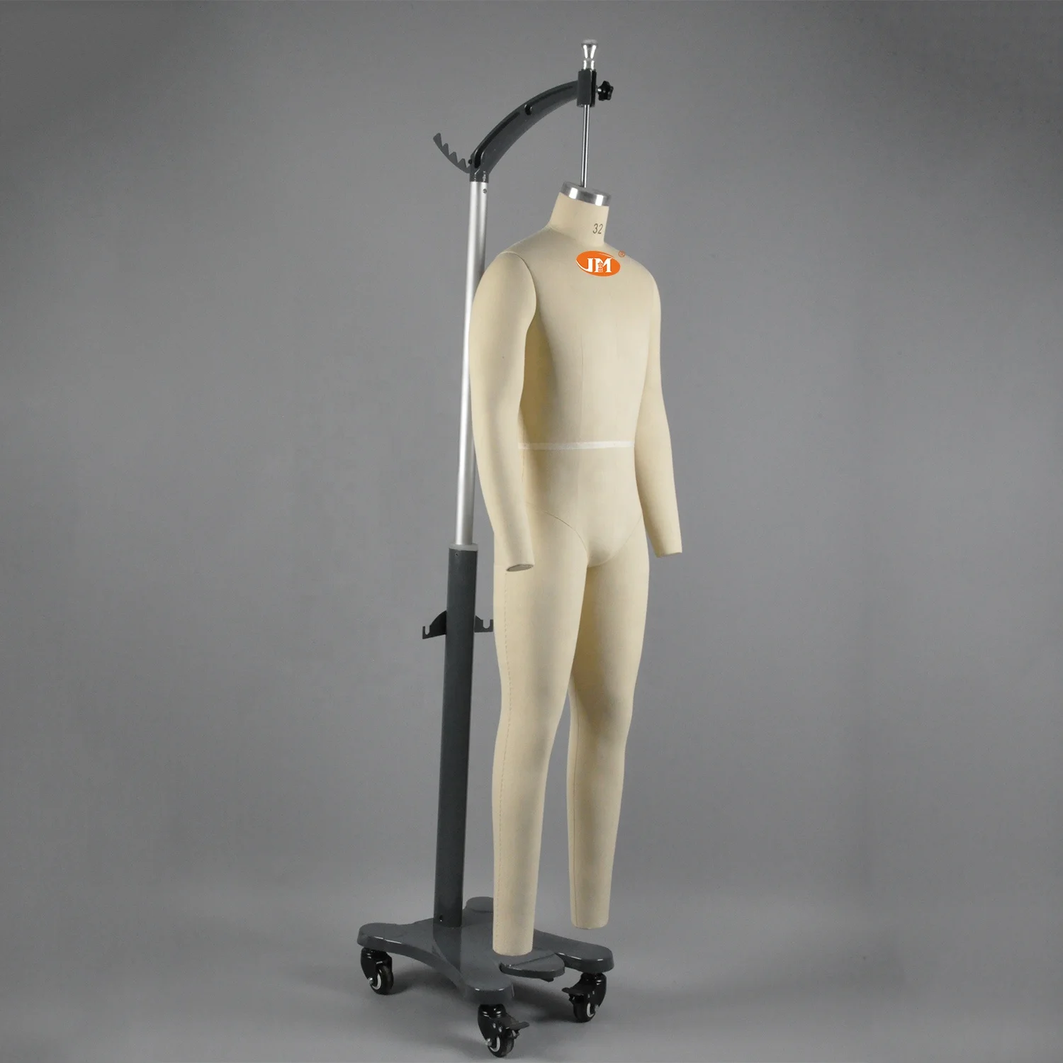 Customized Full Body Male Mannequin Tailored Men's Dress Form With Memory Foam Body Detachable Arms Collapsible Shoulders