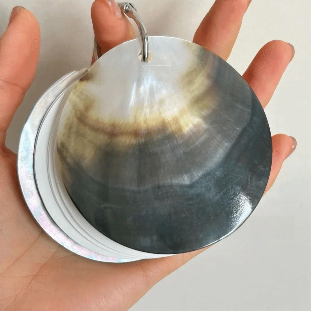 Natural Shell Abalone Shell Notebook Lightweight Mini Compact Natural Seashell Notebook Unique Texture Smooth Pages