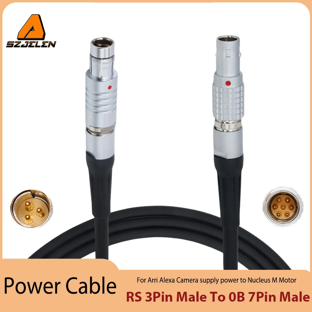 For ARRI SONY Camera RS 3Pin to 0B 7Pin Power Cable For TILTA Nucleus-M WLC-T03 Motor
