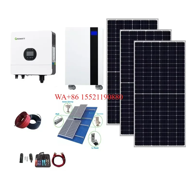 WMWMNU for Solar Systems Complete Kit Home 5kw 6kw 8kw 10kw Solar Panels Lithium Battery Hybrid Inverter off Grid Solar