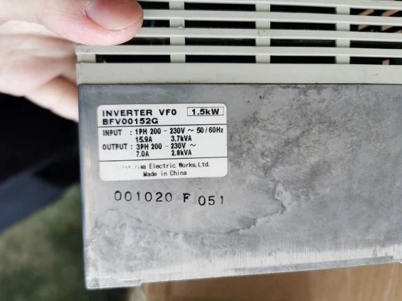 BFV00152G 1.5KW 220V     inverter   ,  In good working condition, free shipping    a