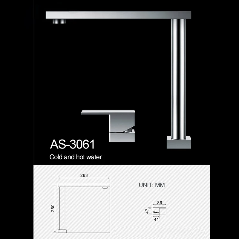 ASRAS-grifo de fregadero de cocina, accesorio de elevación de acero inoxidable 304, filtro de agua fría y caliente, interruptor independiente tres