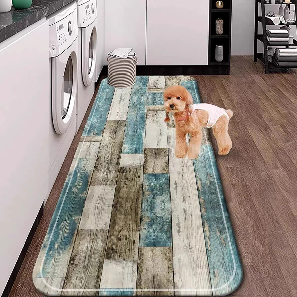 VIKAMA 1/2PCS Modern Simple Kitchen Mat Set Long Strip Absorbent Oil Absorbent Foot Mat Household Bathroom Door Mat