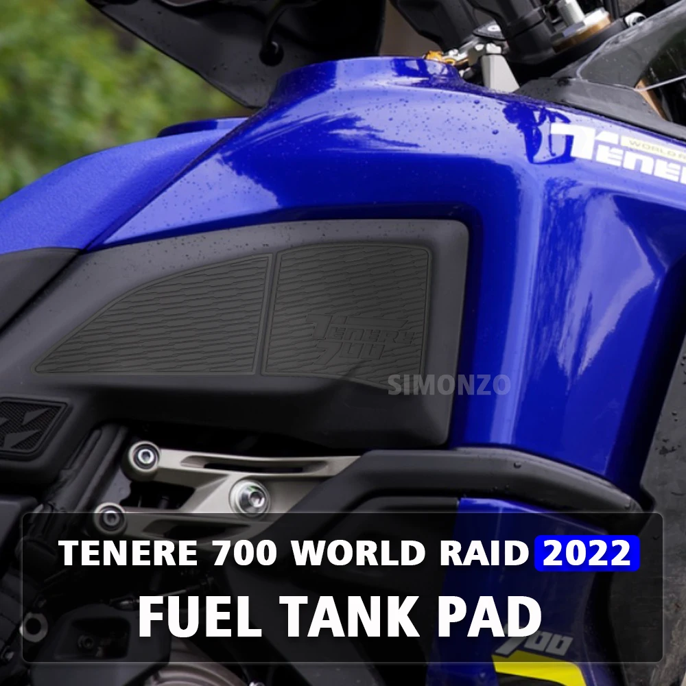 

For Tenere 700 Modified Tankpad TENERE 700 World Raid 2022 Motorcycle Non-slip Side Fuel Tank StickersTank Pad Sticker