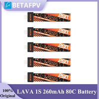BETAFPV LAVA 1S 260mAh 80C Battery BT2.0 Connector for Air65 Meteor65 Pro O4 Whoop Drone FPV Racing Drone Airplanes