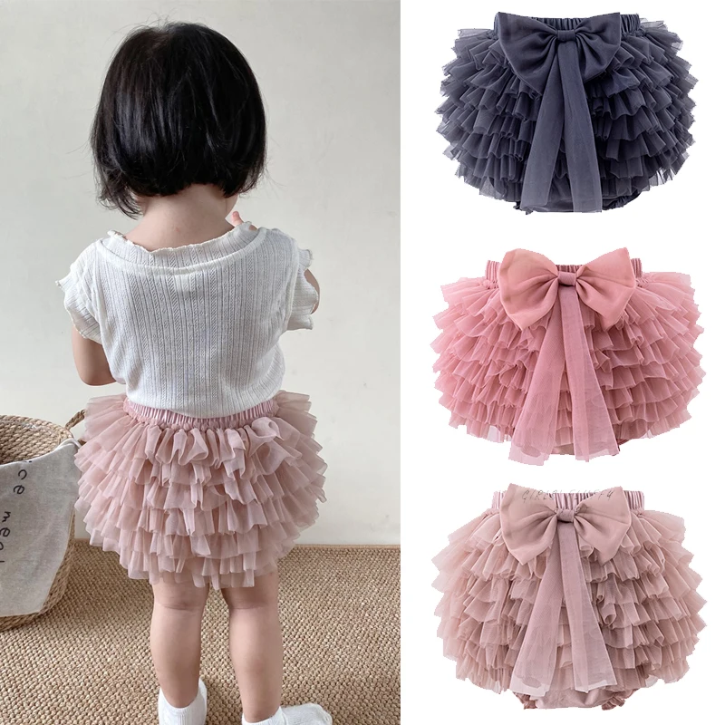 Baby Girls Tutu Fluffy Skirt Toddler Princess Ballet Dance Tulle Mesh Kids Cake Skirt Cute Girls Clothes Pettiskirt Skirt 1-5Yrs