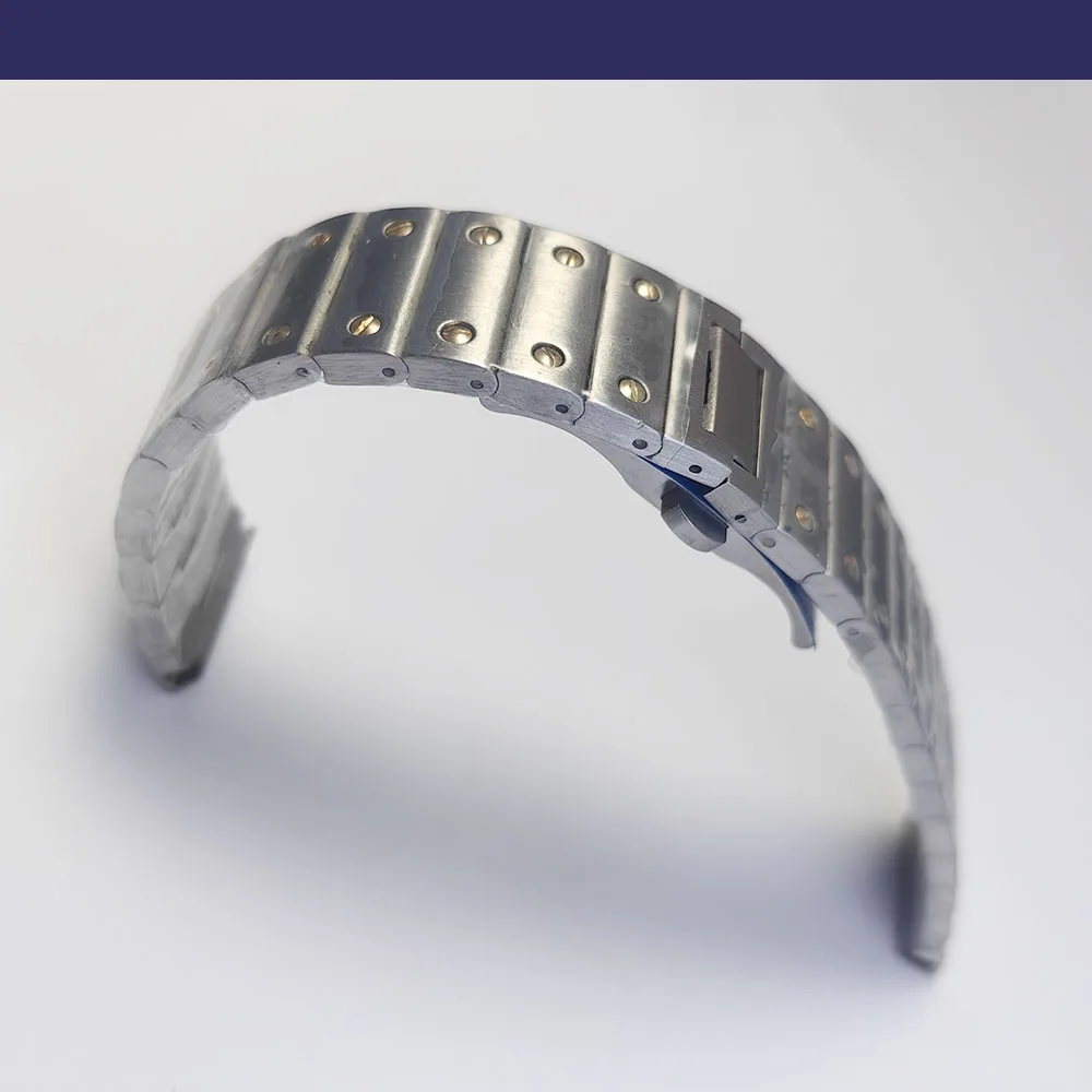 21 MM Einzelne Edelstahl Armband Flache Schnittstelle Für Die Neue Fashion Square Uhr Fall Armband Reparatur Ersatzteile