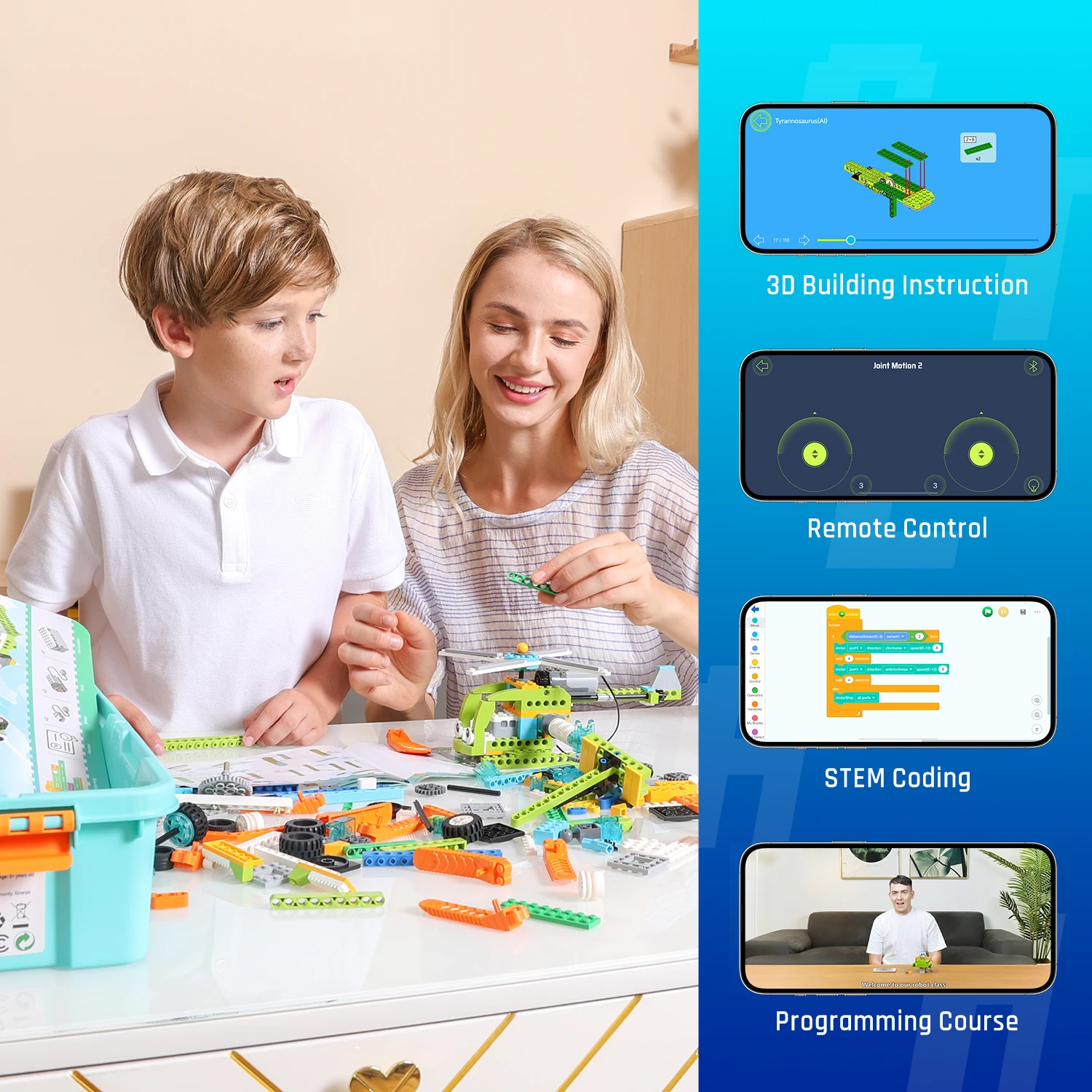 200 in 1 STEMロボティクスキット ロボットマスタ - Stem Robot Building Kit Coding のレビューと価格