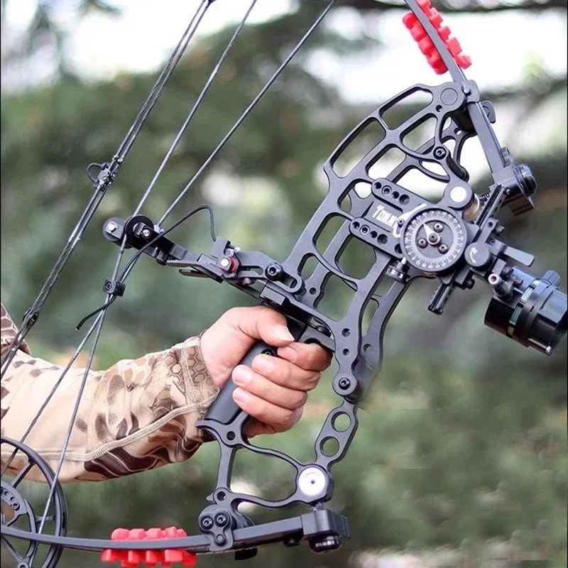 Compound Bow 30-70lbs Weight Adjustable Draw Archery Sets Steel Ball Shooting Left Right Hand Hunting Bows Adults Beginners Kit