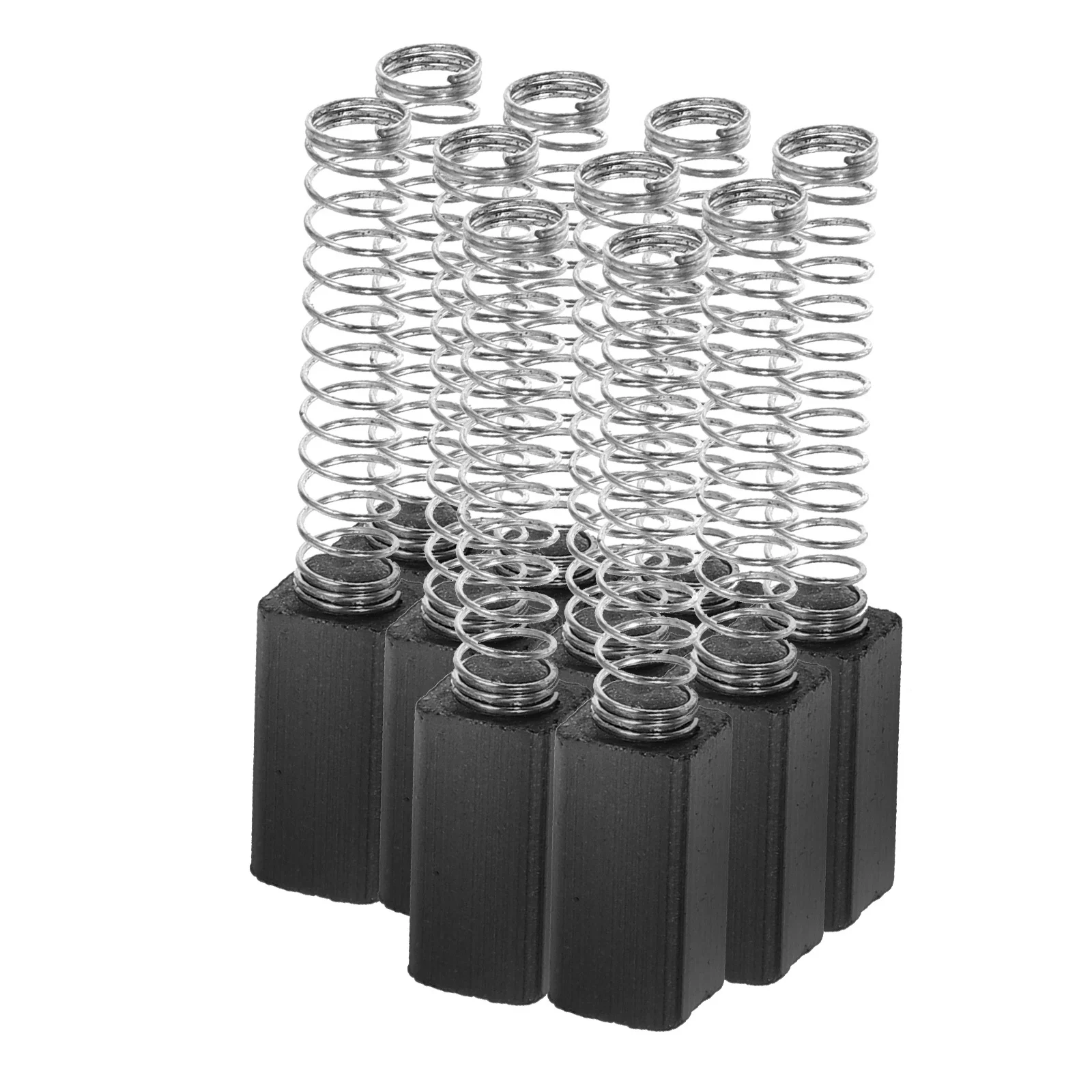 

10Pcs Motor Carbon Brush Kit for Sewing Machine Carbon Brush Replacement Improved Electrical Braking Smooth Operation Small