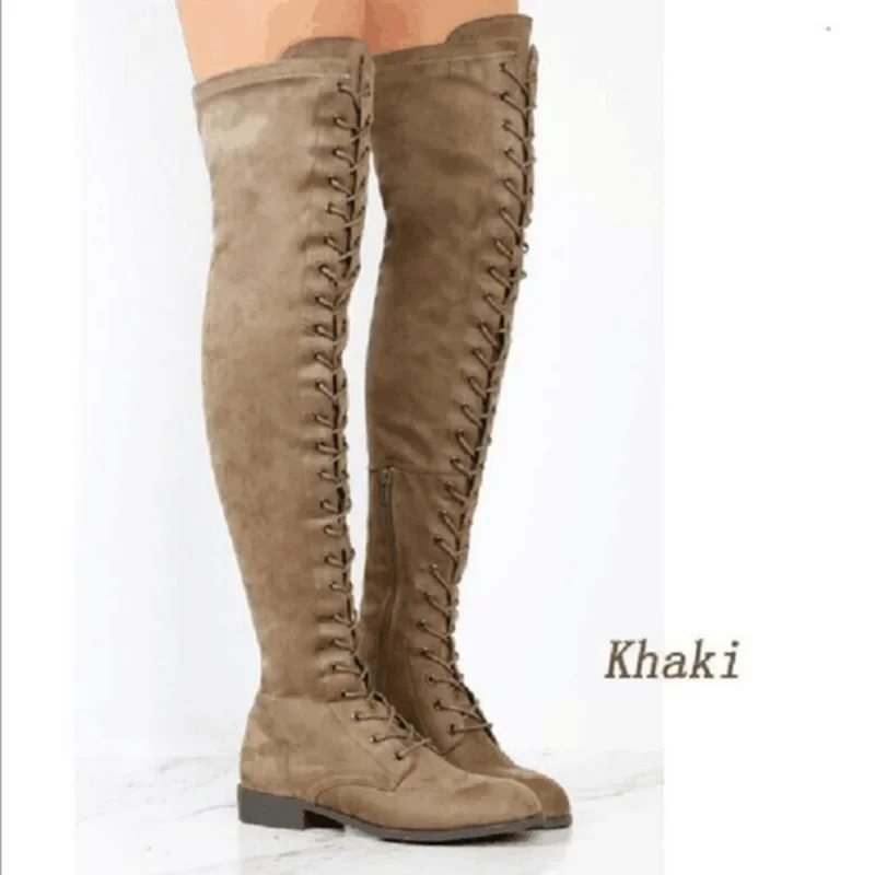 Plus Size Shoes for Women Knee High Boots for Women with Up Thigh High Boots for Women Knee New Spring and Fall Shoes