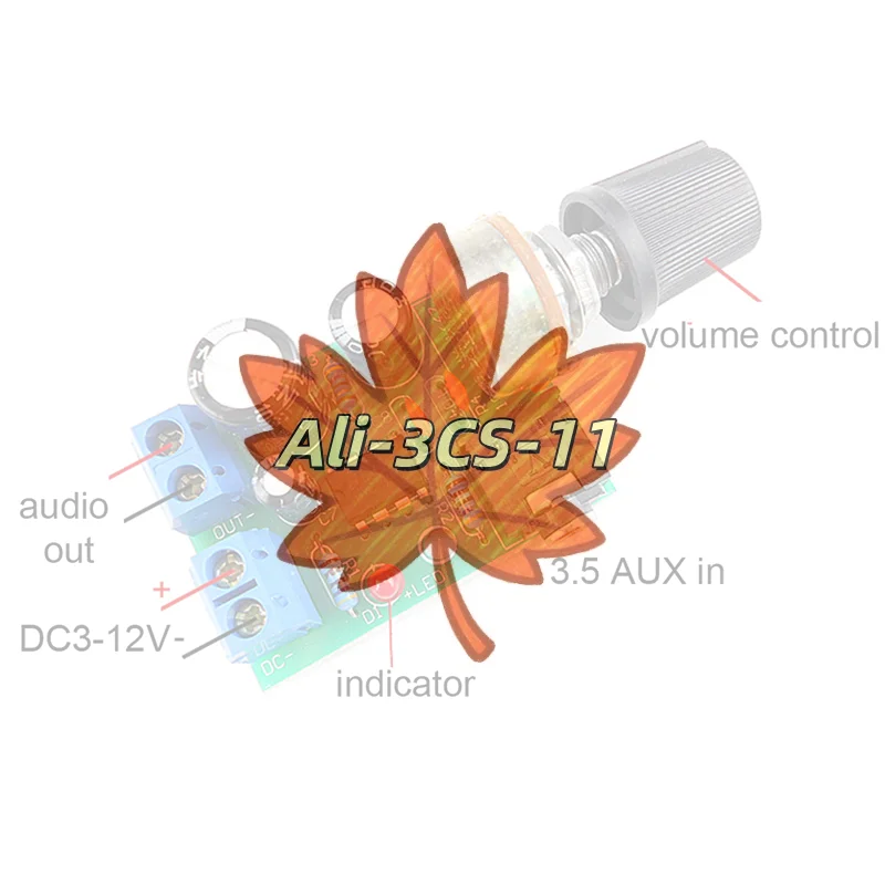 

LM386 Плата моно аудиоусилителя мощностью 10 Вт — вход 3,5 мм с регулятором громкости, источник питания постоянного тока 3–12 В