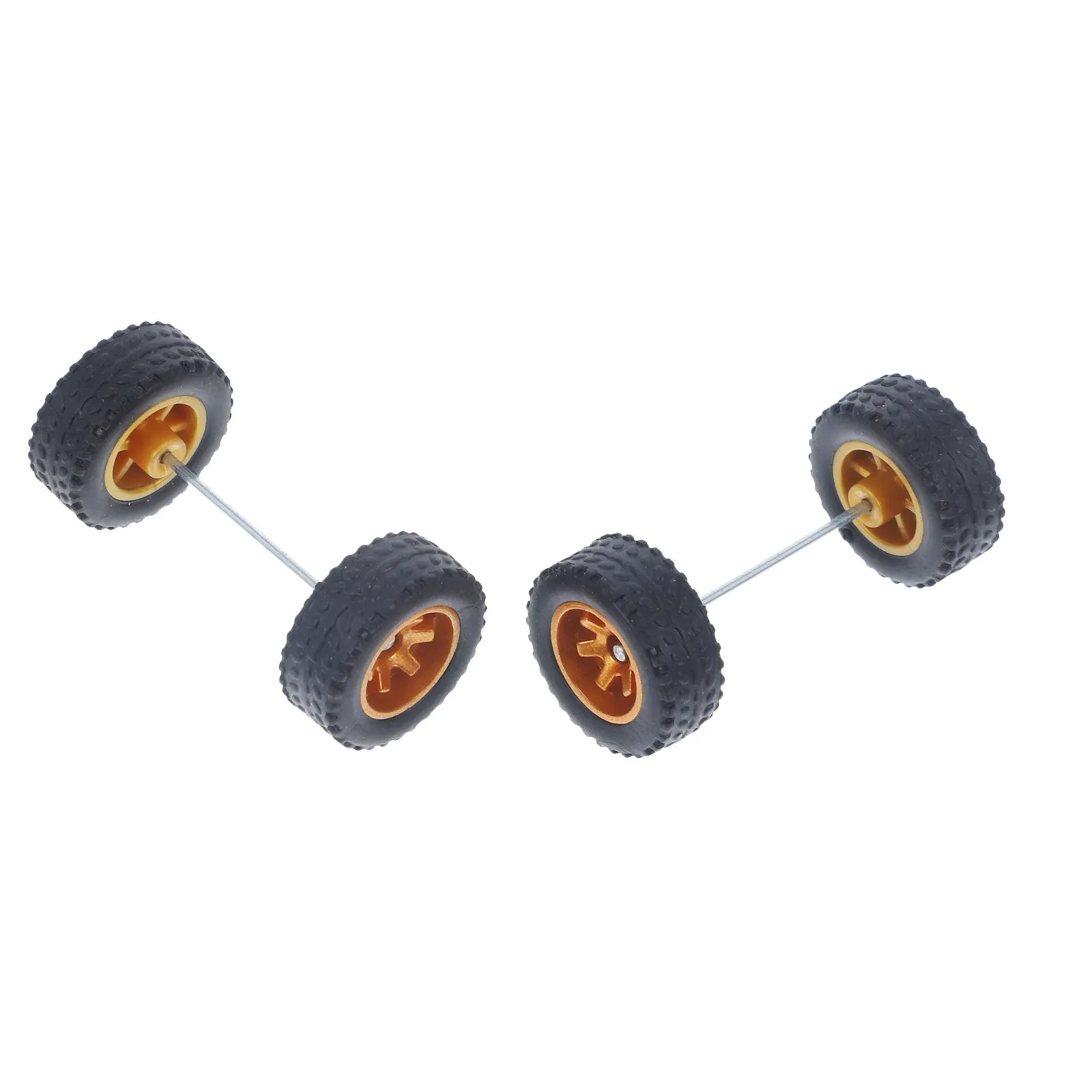 1Pair Realistic Car Wheel Hub Parts for 1 64 Scale Models Easy Installation Replacement Rubber Tire Rc Car Accessories Kids