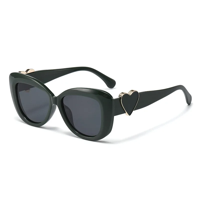 Artistic Retro Glasses - Round And Fashionable Love-shaped Sunglasses For Driving Car Sunglasses9028