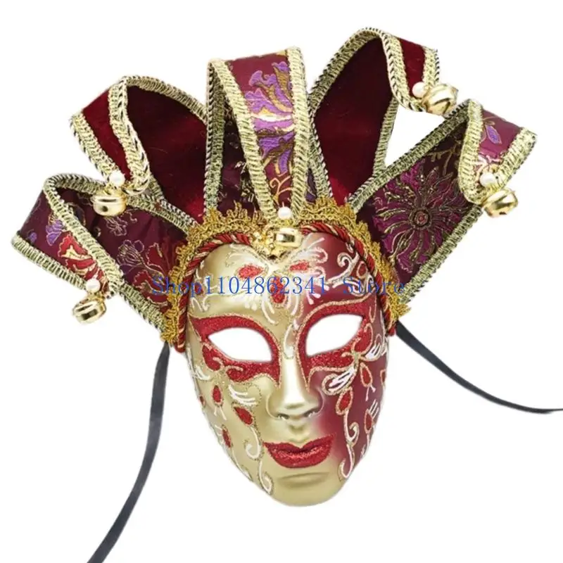 5asd Masked Ball Mask Halloween Cosplay Mask Masked Ball Mask Comedy Mask for Men Women Halloween Masked Ball Party Proms