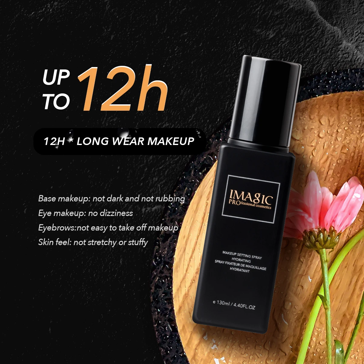 IMAGIC Fixed Makeup Spray Matte Long Lasting Moisturizing Fine Water Mist Face Oil Control Natural Sweatproof Makeup Cosmetic