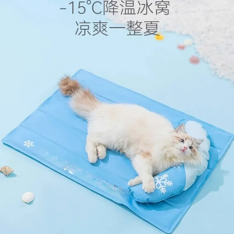 Summer cat cooling mat, cat cushion sleeping with dog nest mat, summer mat