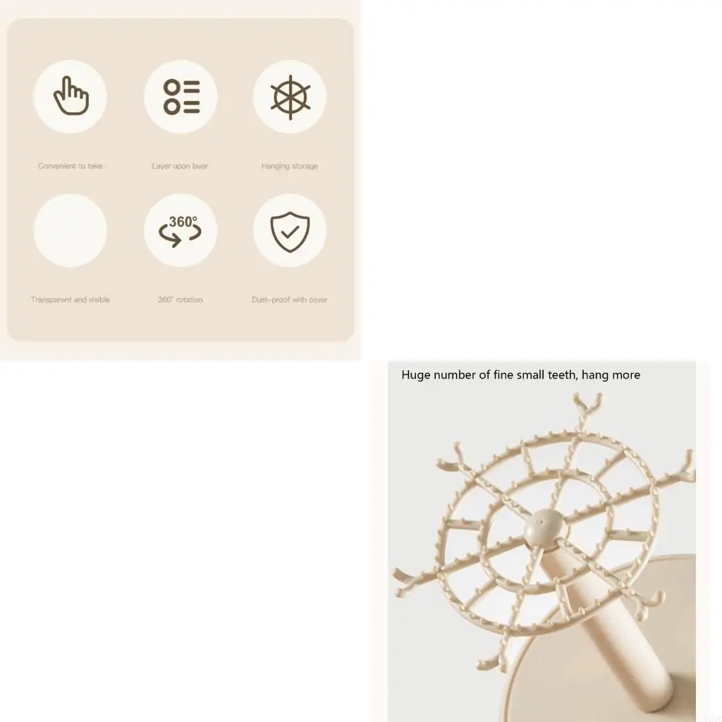 

Elegant 360 Rotating Display Box Storage Stand for Miniatures Jewelry Models