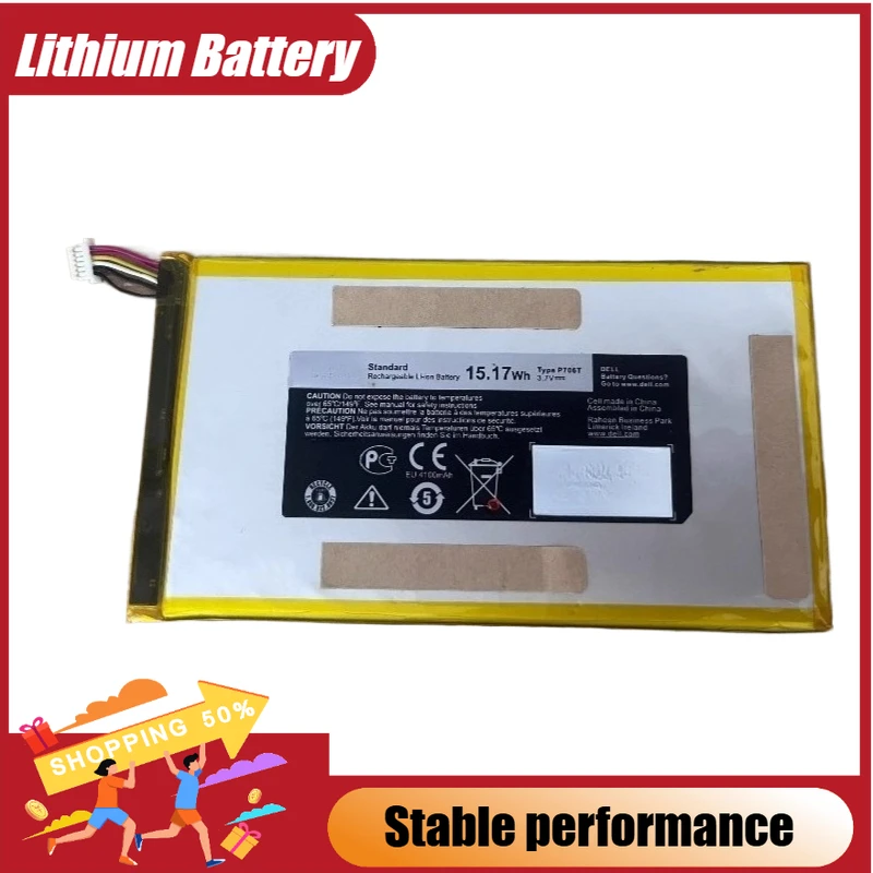 

Tablet PC Battery 3.7V 4100mAh P706T for Dell Venue 7 8 3740 3830 0CJP38 Replacement Battery Brand-New High Quality