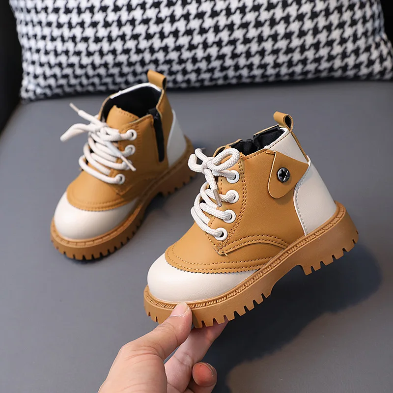 2023 Autumn Children's Little Yellow Boots New Boys' Anti Slip Boots Girls' Short Boots Children's Boots