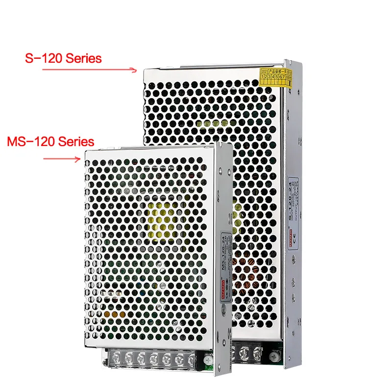 Imagem -05 - Mzmw Ms120 S120 Série Comutação da Fonte de Alimentação 120w 5v 12v 15v 24 36v 48v ac dc Única Saída Transformador Adaptador Alimentação Smps