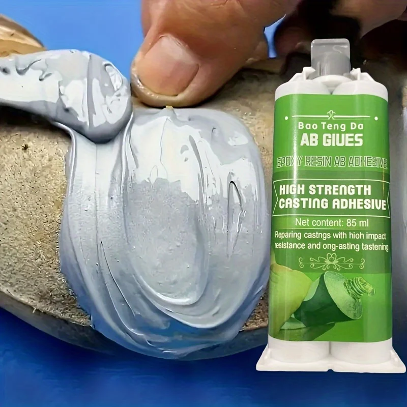 85ml-Magic Repair Glue AB Glue Metal Strong Iron Bonding Heat Resistant Cold Welding Metal Repair Glue Casting Glue Non-toxic, H