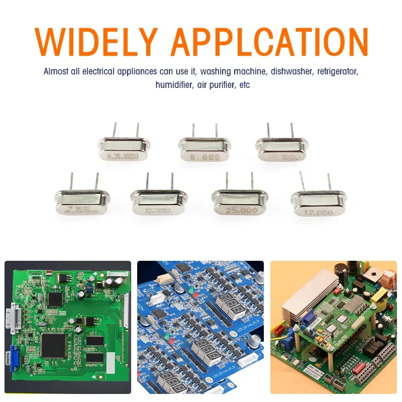 35PCS Hc-49s Crystal Oscillator Electronic Kit Resonator Ceramic Quartz Resonator 6 8Mhz 10Mhz 12Mhz 11.0592Mhz 16Mhz 32.768Mhz