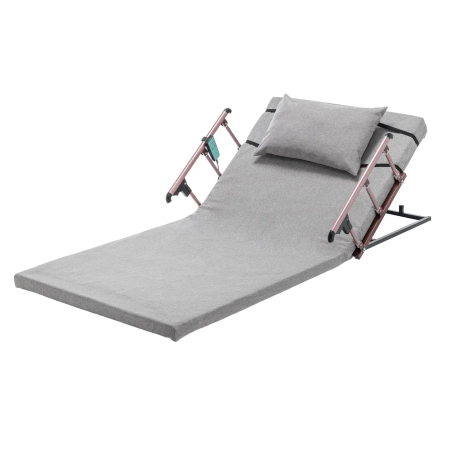 Electric Adjustable Bed Backrest, 300 lbs Weight Capacity, 4-68° Upgraded Lifting System with Collapsible Safety Rails, Remote
