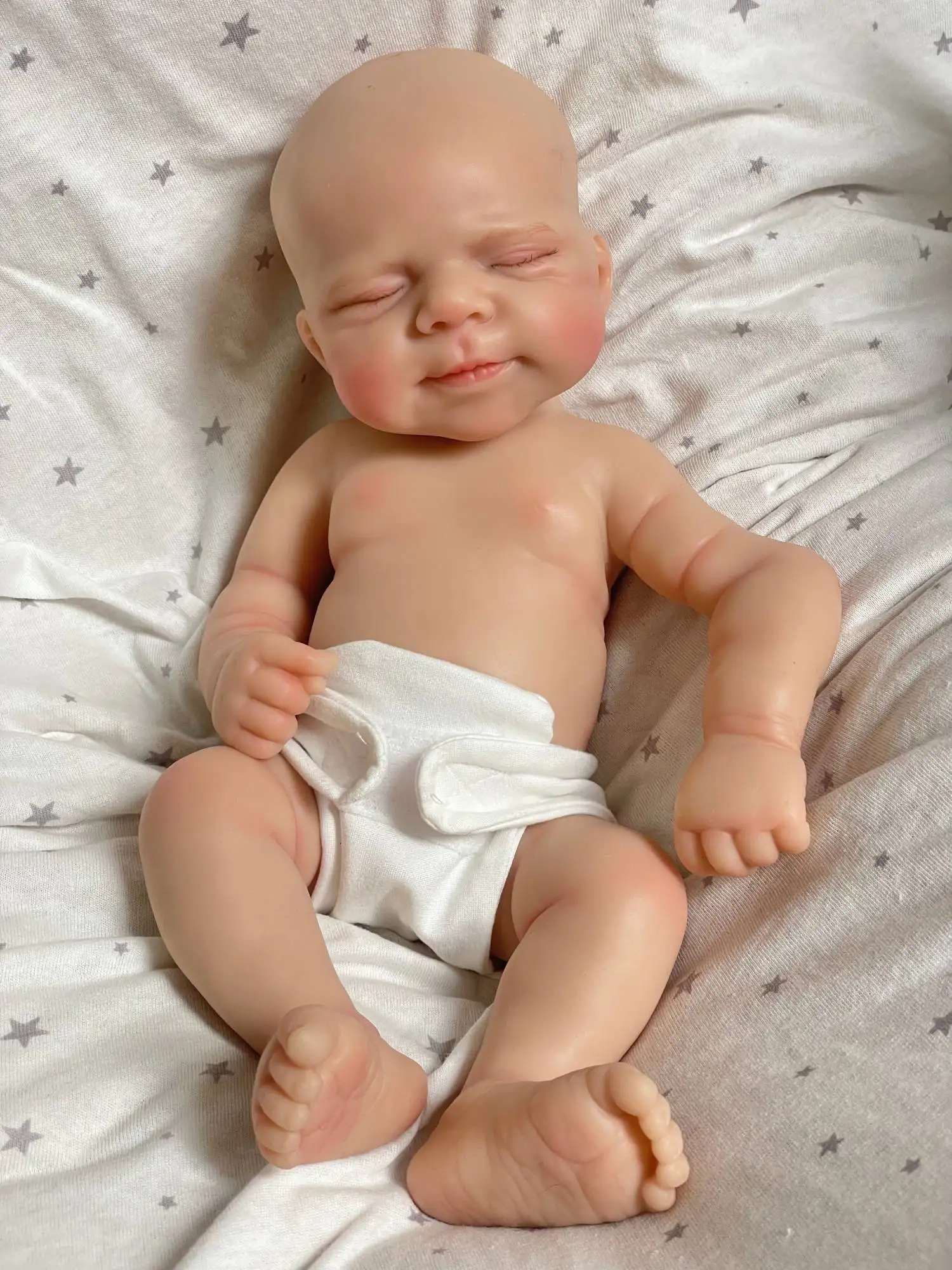 Bambole Reborn realistiche 12" Neonata Reborn in silicone pieno che dorme con set di vestiti e accessori per l'alimentazione