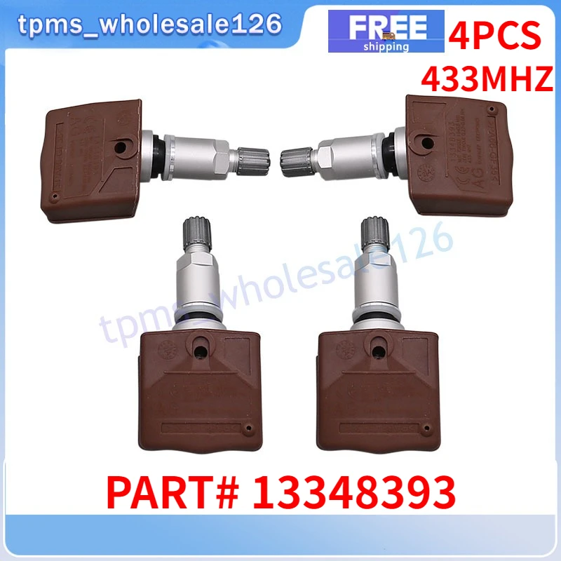 

13348393 Для 2010-2025 Chevrolet Volt 2013-2014 Opel Ampera Astra Cascada Insignia Датчик давления в шинах 4 шт. TPMS 433 МГц