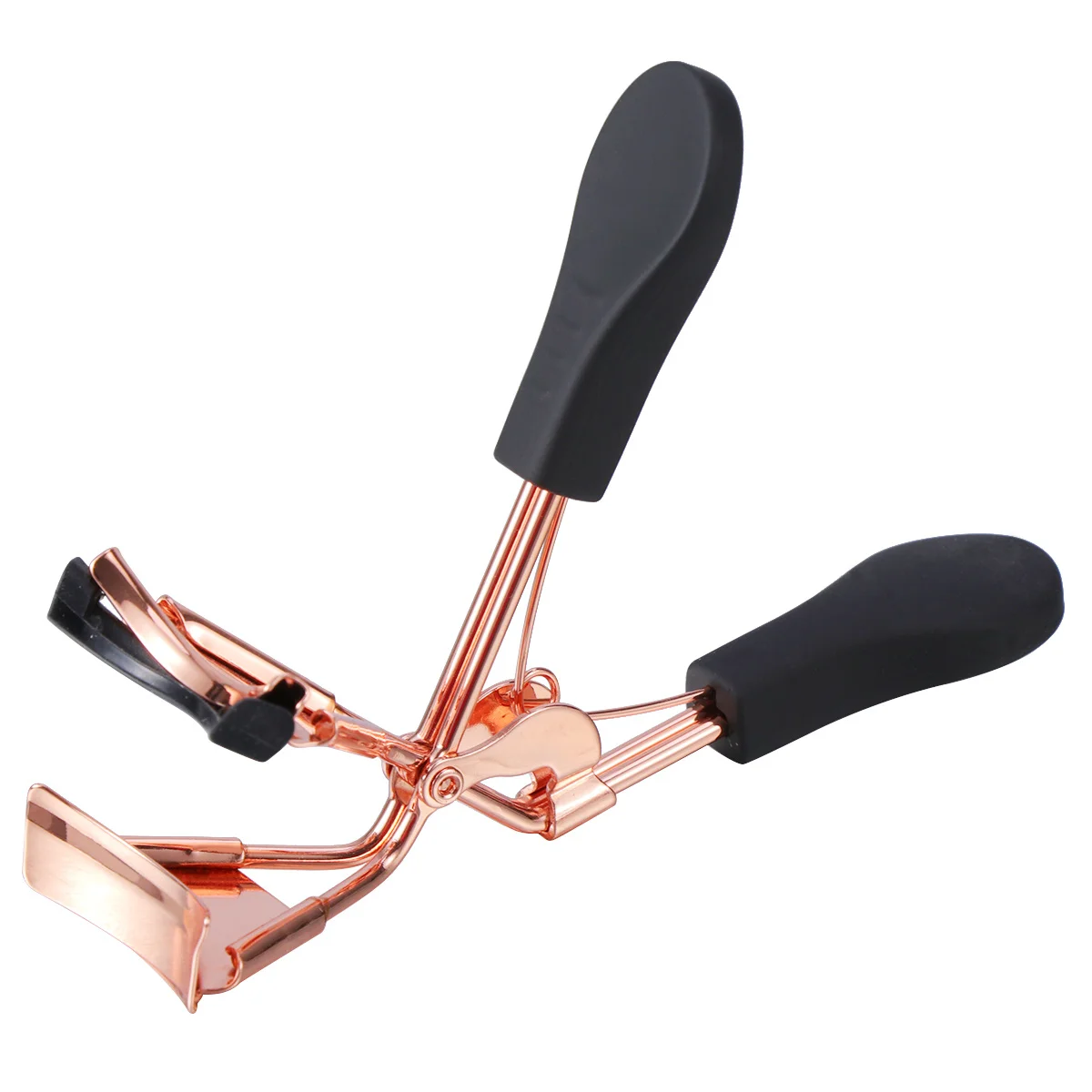 

Eyelash Curler Rose Gold Lash Curling Clip With Rubber Pad Anti-Slip Design Flexible Spring Portable Makeup Tool For