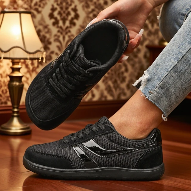 Women's Sneakers Barefoot Casual Wide Last Fashionable Canvas Flat Board Shoe 2025 New Wide Toe Breathable Mesh Running Shoes 6