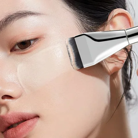 Новая кисть для тональной основы, корейская кисть для макияжа, ультратонкая кисть для нанесения маски в одну линию, кисть для нанесения праймера и консилера объемные кисти для макияжа купить - №6