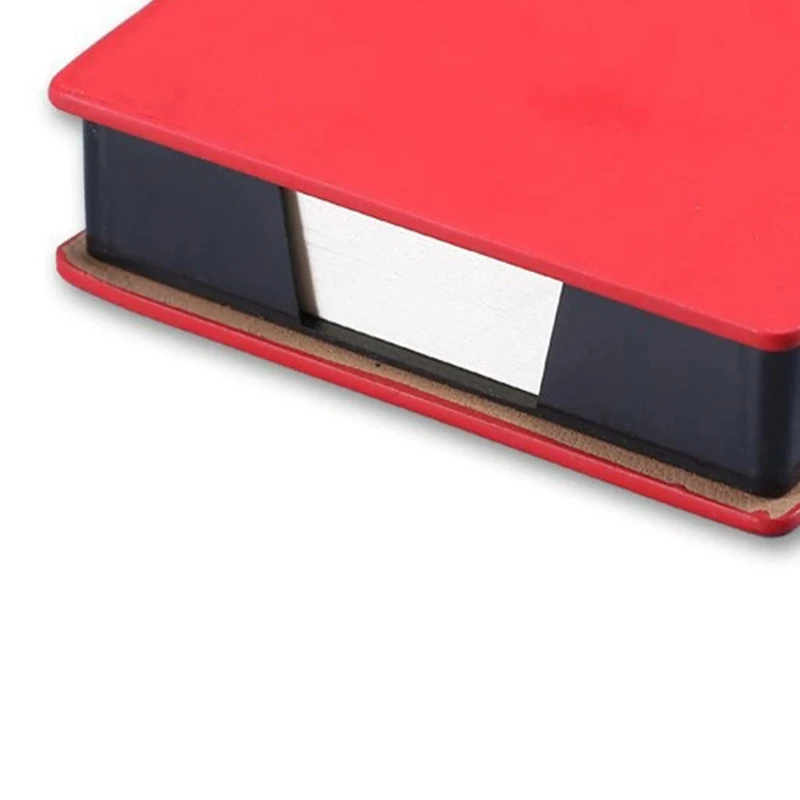 صندوق توزيع ملاحظات لاصق من جلد البولي يوريثان - حامل لوحة مذكرة أنيق لسطح المكتب للطلاب والمحترفين المكتبيين