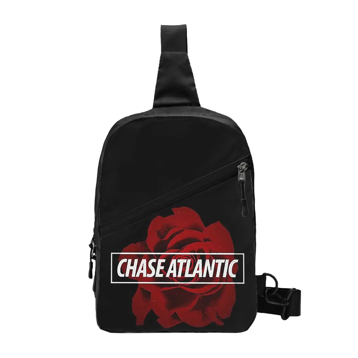 Chase Atlantic Rose Logo bolso de pecho hombres Sling Crossbody mochila pecho bolsa viajar senderismo mochila bolso de hombro