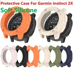 TPU Protective Case Cover For Garmin Instinct 2X Smart Watch Band Soft Silicone Bumper Protector Shell Accessoies Instinct2X