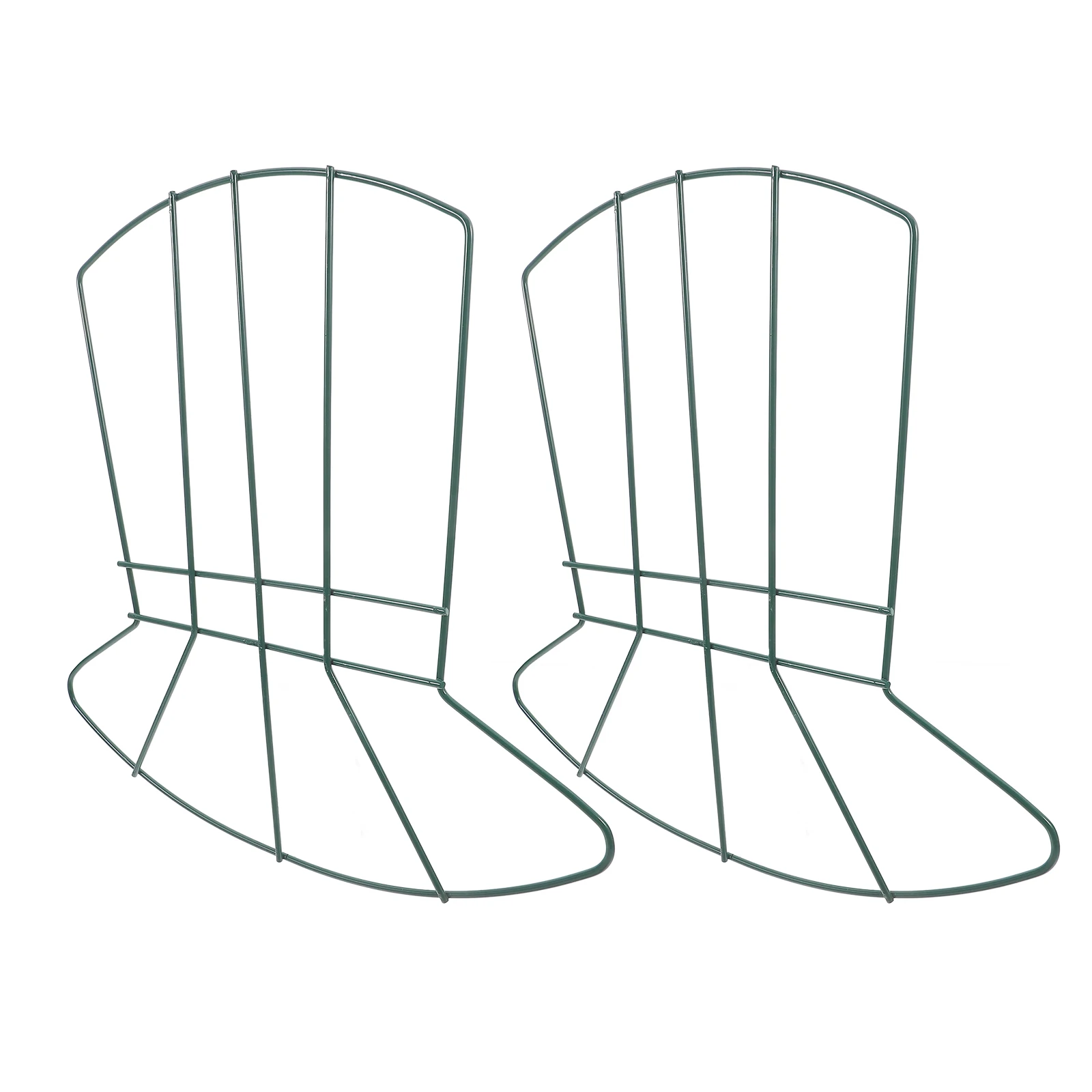 

2pcs Iron Hoop Hat Decorations Green Wire Frames 31x31cm DIY Craft Wreath Forms Metal Round Wall Hanging Door Decor