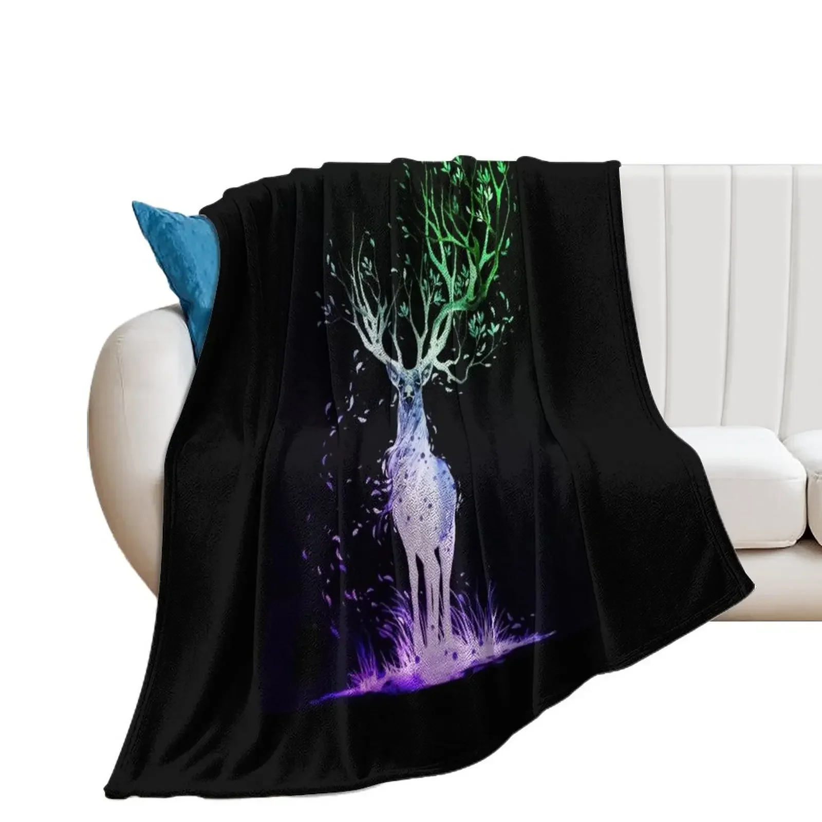 Spiritual Deer - Tree Deer Throw Blanket Luxury St for babies christmas gifts Blankets