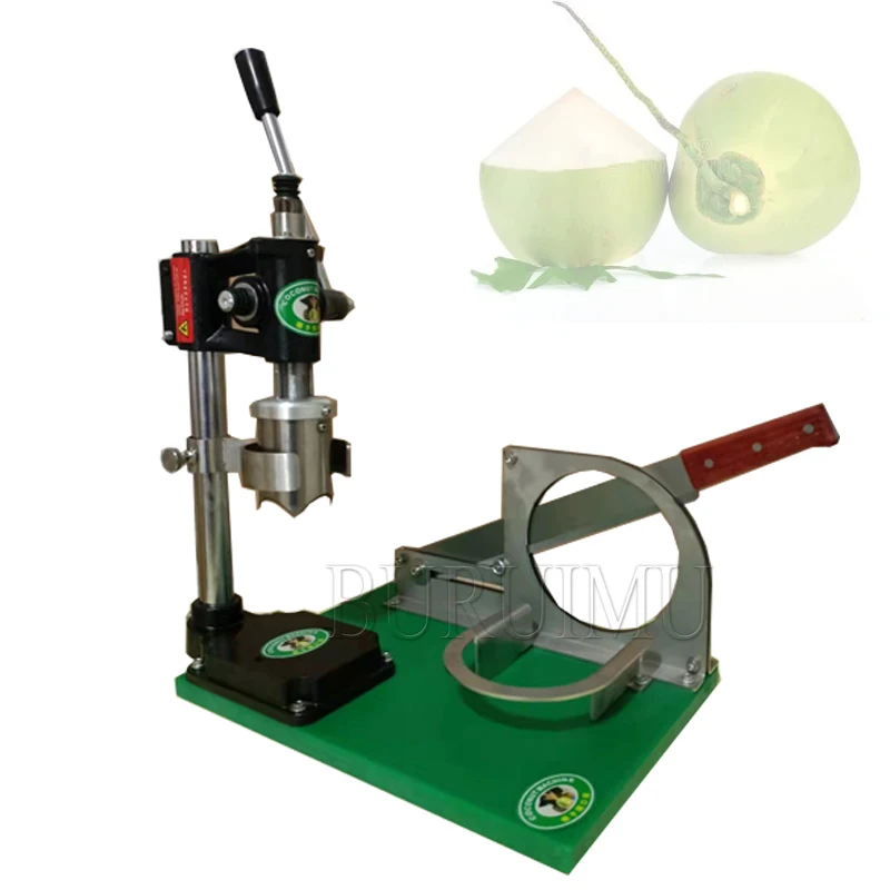 Heavy Duty Coconut Cutter Manual Opening Coconuts Machine Save Effort Coconut Capping Cover Drilling Machine