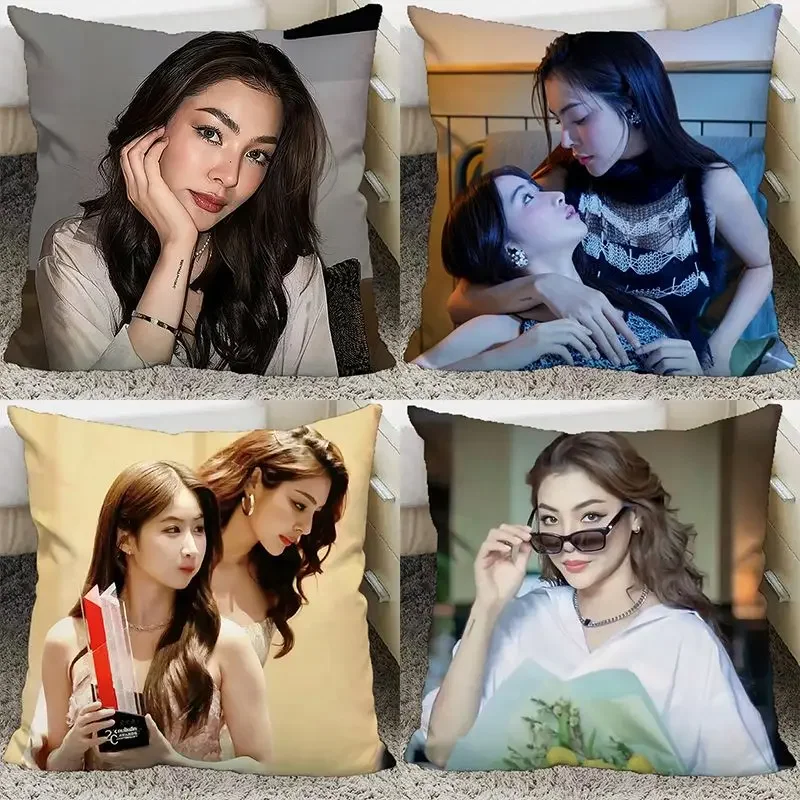 Thai Drame Gl Blank The Series Yoko Faye  Fayeyoko Pillow and Pillowcase Double Sided Pattern Throw Pillows 40x40cm