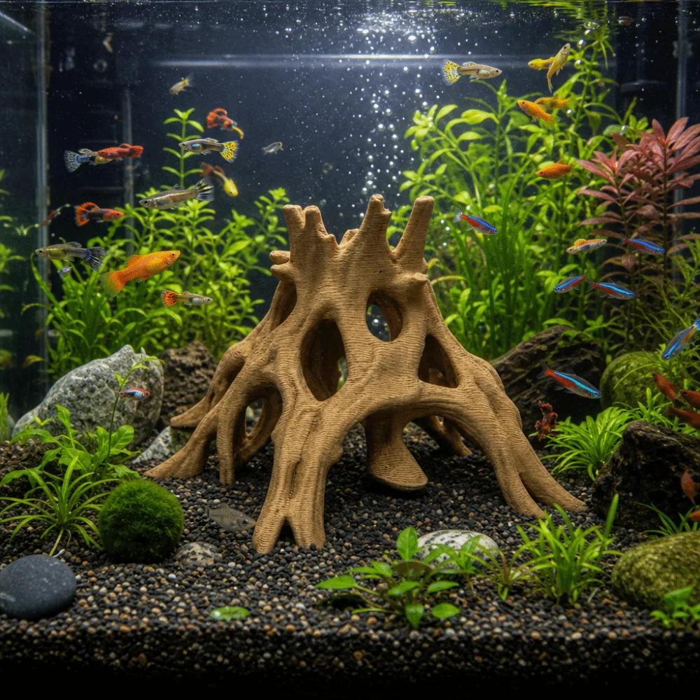Уникальное 3D-печатное укрытие – обзор и цена Aquarium Fish Unique