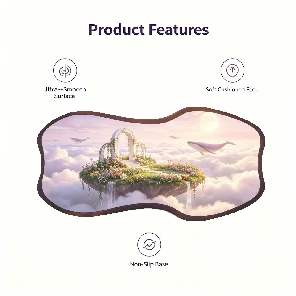 Creative Candy Cartoon Forest Mouse Pad Smooth Cloth Surface Special Shaped Large Size For Kids Bedroom