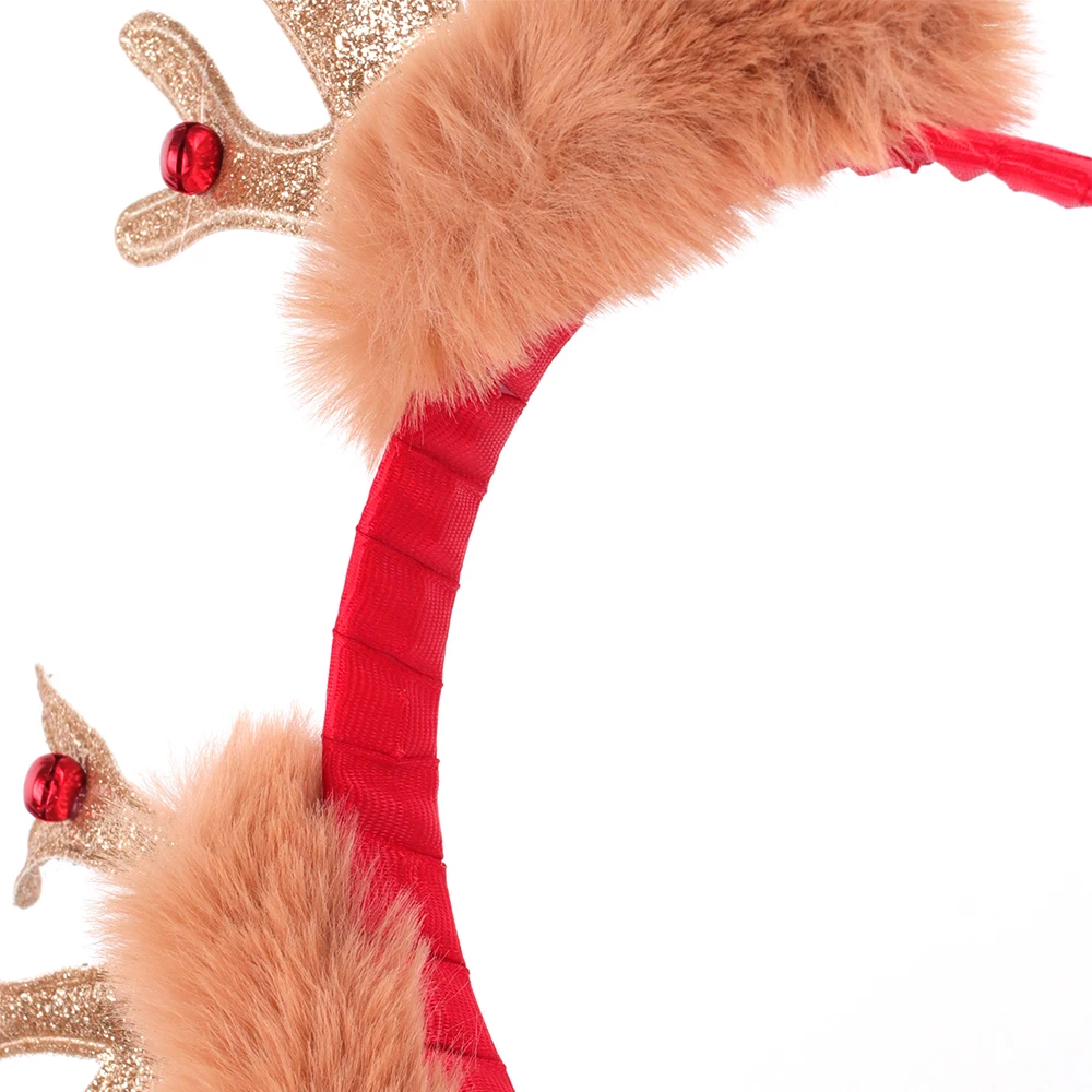 Oaoleer-Bandeau de sauna de Noël, accessoires pour cheveux, paupières, bois de renne, décorations de joyeux Noël, cadeau