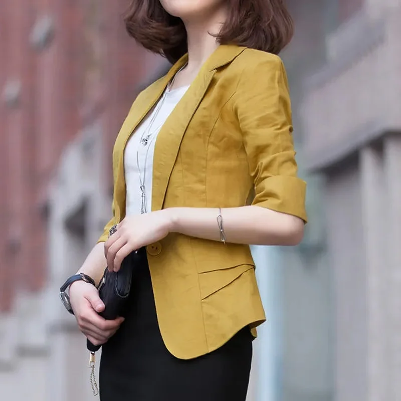 

Женская куртка весна-лето: новинка, тонкая, с отворотами на рукавах, на подкладке, с открытым швом, для уличной моды, женская одежда