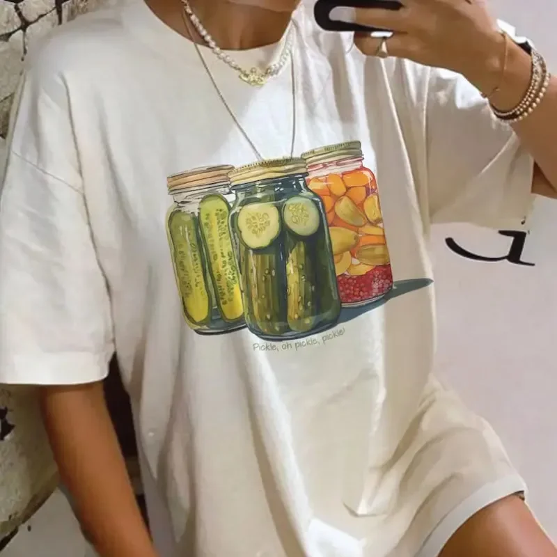 Grafik T-Shirt Vintage sexy Top T-Shirt Rundhals ausschnitt Kurzarm dunkle Gothic Print Streetwear trend ige Sommer Damen bekleidung y2k