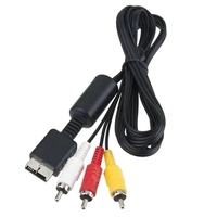 Composite RCA AV Cable Cord Stereo Composite Audio Video TV Adapter Cable For for PS2 Composite 3 RCA AV Cable