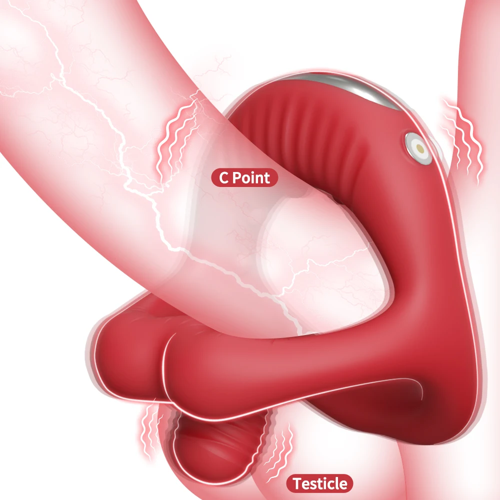 Penis Ring for Men Couple Semen Cock Ring Penis Ejaculation Delayed Vibrating Cock Ring Sex Erotic Toys For Male Ring For Adult