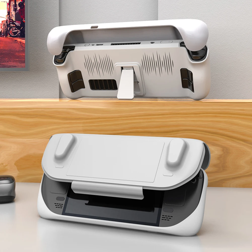 

Задняя охлаждающая крышка с скользящим корпусом для консоли Steam Deck, жесткий защитный чехол с подставкой, игровой аксессуар для Steam