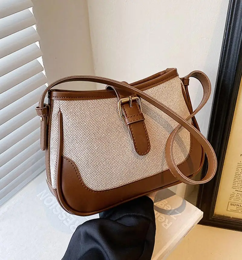 Women PU Leather Shoulder Bags Fashion Tote Handbag Versatile Armpit Bag Lady Underarm Pouch Sling Bag Daily Dating Purse